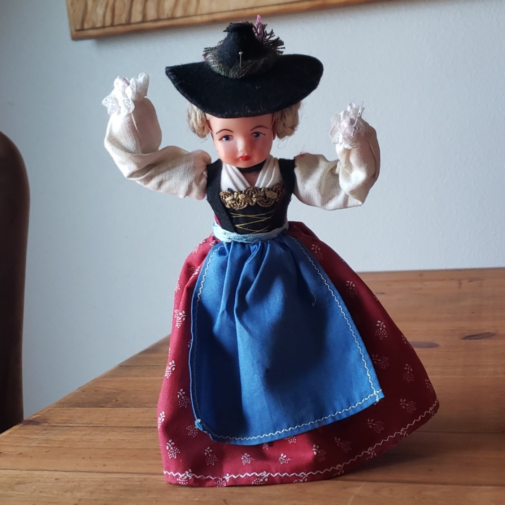 German Doll in Costume 9" Vintage Perfect!